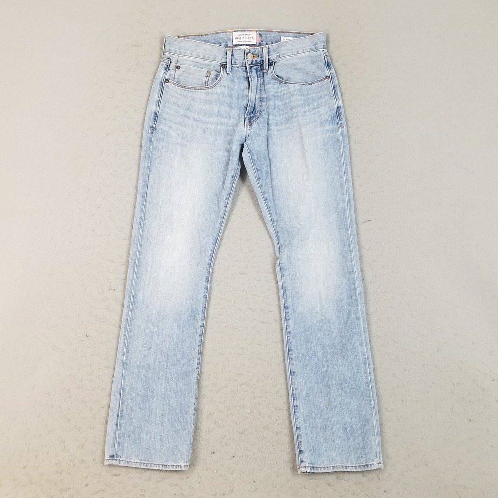 Lucky Brand Jeans Mens 29x30 Light Wash 121 Heritage Slim Straight Made in USA
